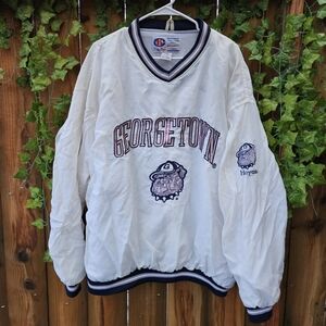 Georgetown Hoyas White Pullover Jacket